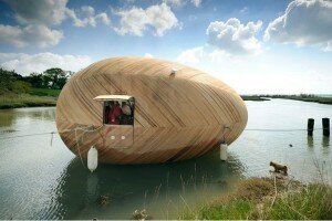 Canal Azul 24 Exbury Egg Una oficina flotante autosustentable